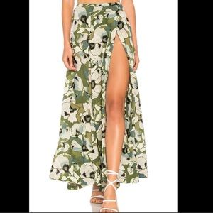 Free people Hot Tropic Maxi Moss skirt